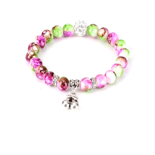 Cherry Bead Yoga Bracelet